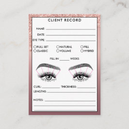 Lash Client Record Add Logo Business Card Visitenkarte