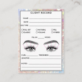 Lash-Client-Record-Add-Logo-Holograph Business Car Visitenkarte