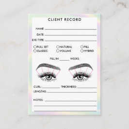 Lash-Client-Record-Add-Logo-Holograph Business Car Visitenkarte