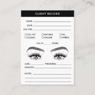 Lash Client Record Ajouter un Carte de visite de l