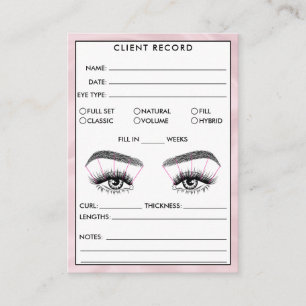 Lash Client Record Ajouter un Carte de visite de l