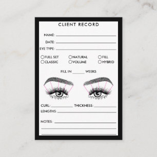 Lash Client Record Ajouter un Carte de visite de l
