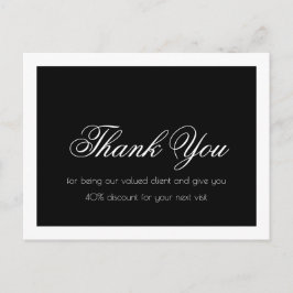 Lash-Erweiterungen Einfache Schwarz-weiße Grenze D Postkarte