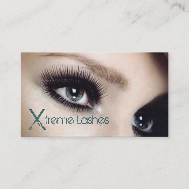 Lash-Erweiterungen, Lashes-Salon-Visitenkarte Visitenkarte (Vorderseite)