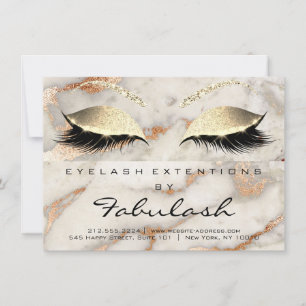 Lash Extension Aftercare Instruction Copper Marble