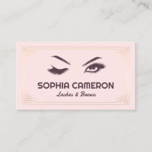 Lash Extension Brows Artist Pink und Gold