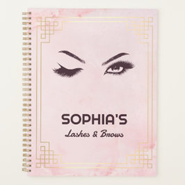 Lash Extension Brows Pink Gold Terminplaner Planer