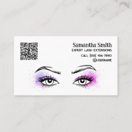 Lash Extension Custom QR Business Card Visitenkarte