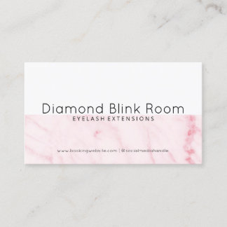 Lash Extensions Aftercare Business Card Visitenkarte