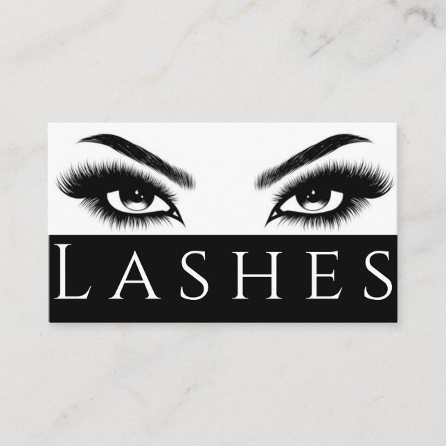 Lash Extensions Brows & Lashes Salon Visitenkarte (Vorderseite)