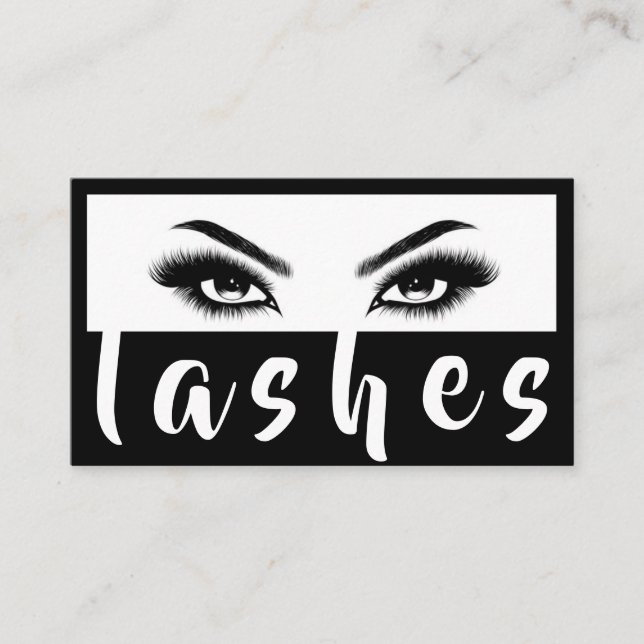 Lash Extensions Brows & Lashes Salon Visitenkarte (Vorderseite)