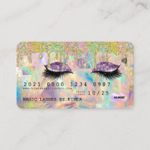 Lash Extensions Glitzer Tropfen Holographic Credit
