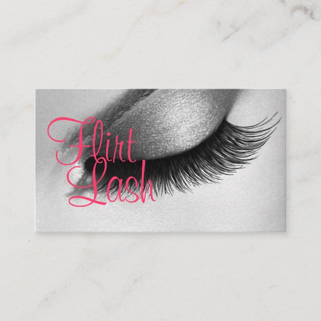 Lash Extensions Lashes Beauty Cosmetology Salon Bu Visitenkarte (Vorderseite)