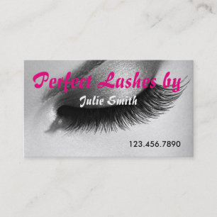 Lash Extensions Lashes Schönheitssalon Visitenkarte
