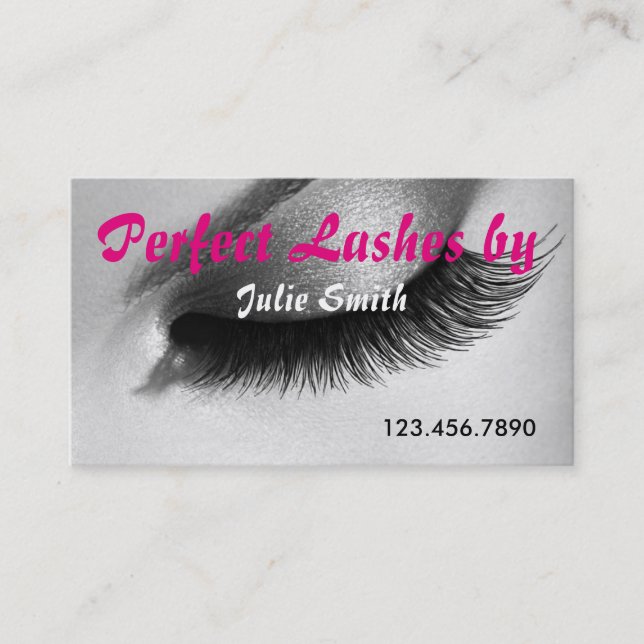 Lash Extensions Lashes Schönheitssalon Visitenkarte (Vorderseite)