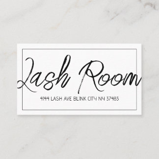 Lash Extensions Moderne Carte de visite propre