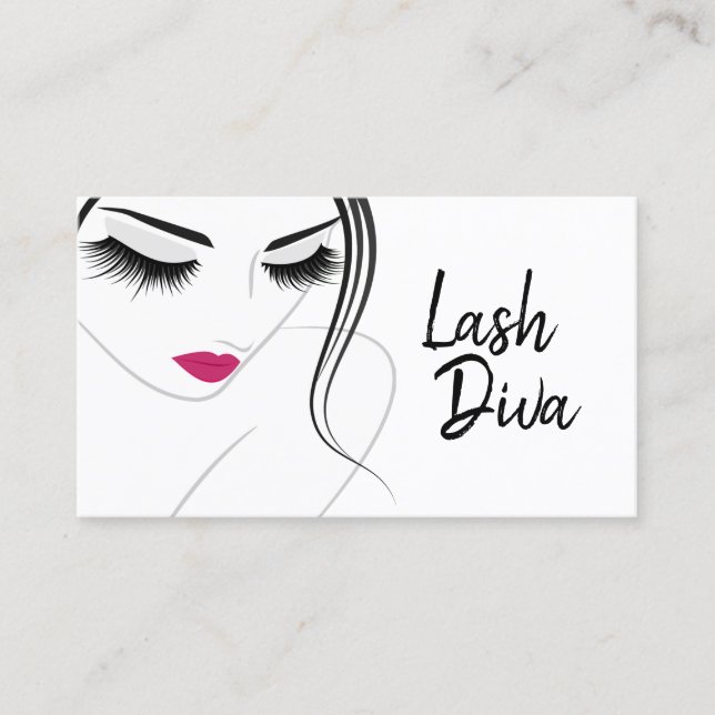 Lash Extensions Salon Beauty Wellness-Center Visitenkarte (Vorderseite)