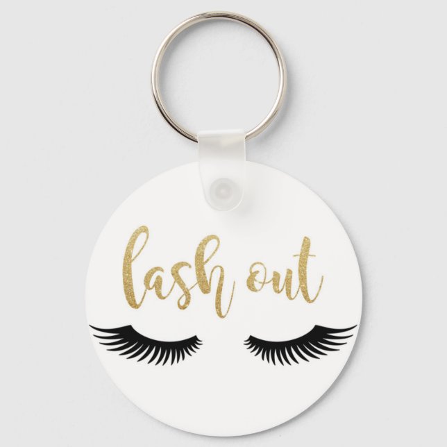lash-out-lose-metall-travel-Tasse Schlüsselanhänger (Vorderseite)