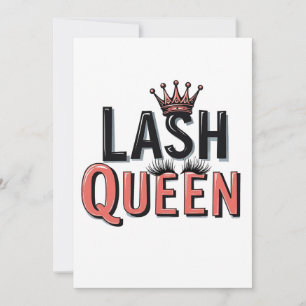 Lash Queen Funny Eye Lashes Einladung
