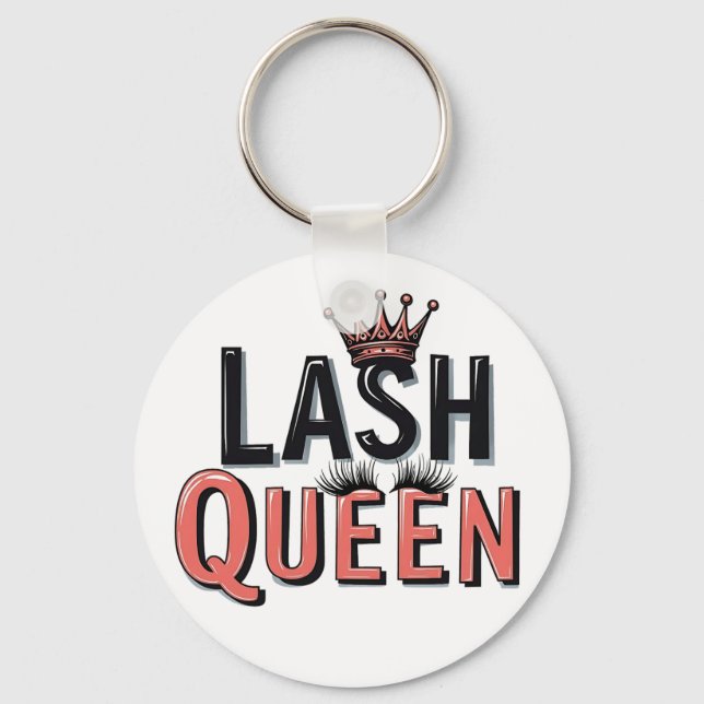Lash Queen Funny Eye Lashes Schlüsselanhänger (Vorderseite)