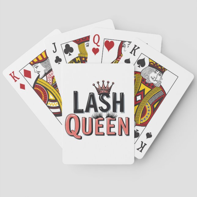 Lash Queen Funny Eye Lashes Spielkarten (Rückseite)