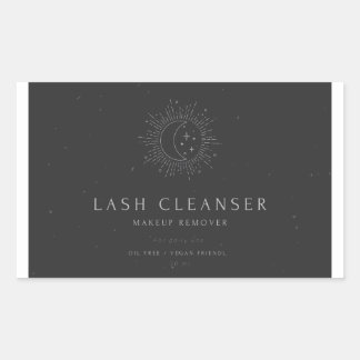 Lash-Reiniger Rechteckiger Aufkleber