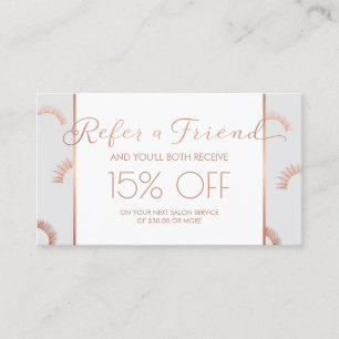 Lash Salon Grau/Rose Gold Referral