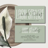 Lash Stylist Moderne Typografie Saline