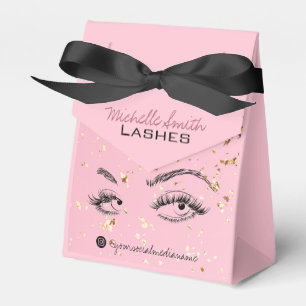 Lash Verlängerung Lashes Gold Glitzer Aftercare Ki Geschenkschachtel