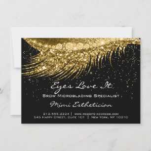 Lashes Aftercare Instructions Gold Black