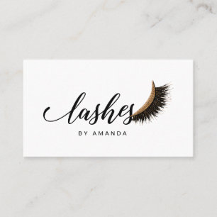 Lashes artiste carte de visite avec parties scinti