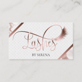 Lashes Beauty Makeup Girl Lash Extension Elegant Visitenkarte