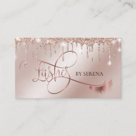 Lashes Beauty Makeup Girl Lash Extension Elegant Visitenkarte