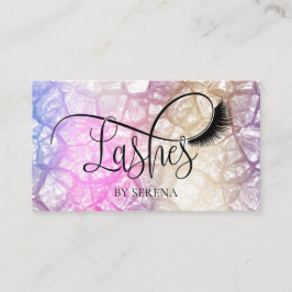 Lashes Beauty Makeup Girl Lash Holograph Visitenkarte