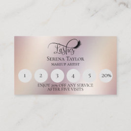 Lashes Beauty Makeup Girl Lash Visitenkarte