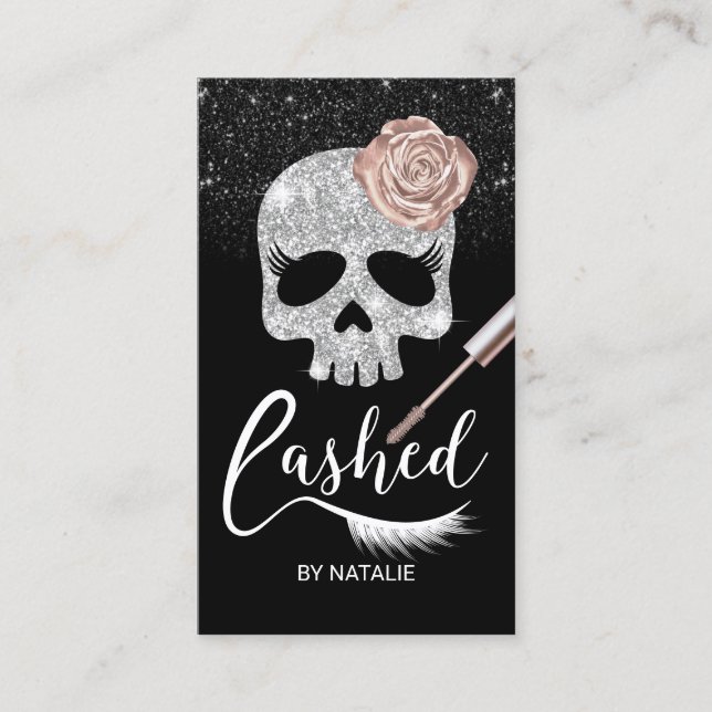 Lashes Beauty Modern Eyelash Extensions Visitenkarte (Vorderseite)