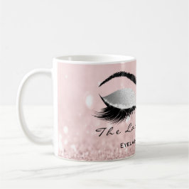 Lashes Beauty Studio Grau Eye Glitzer Kaffeetasse