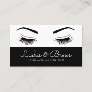 Lashes & Brows Business Card Visitenkarte