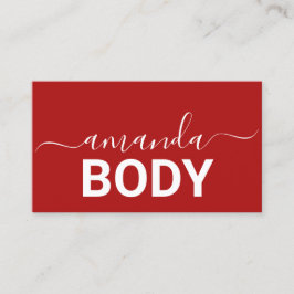 Lashes Brows Makeup Logo Minimalismus Rot Visitenkarte