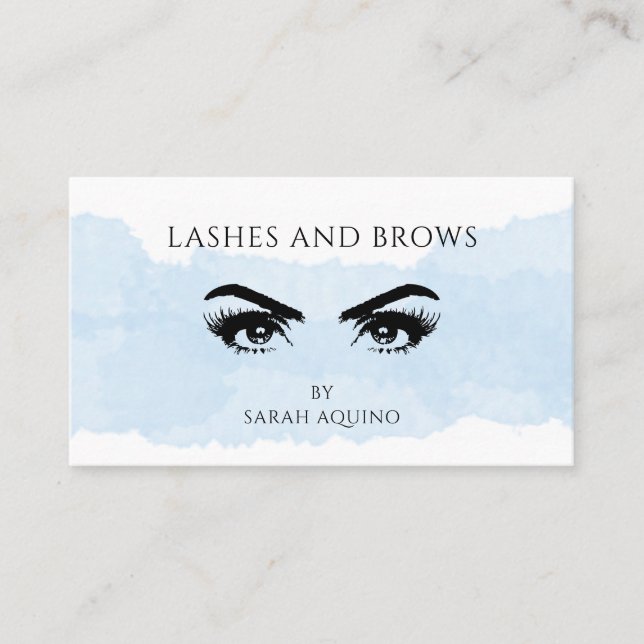 Lashes Brows Specialist Visitenkarte (Vorderseite)