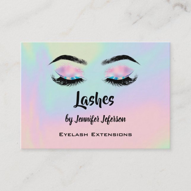 Lashes Business Card Visitenkarte (Vorderseite)