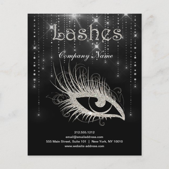Lashes entreprise personnalisée prospectus (Devant)