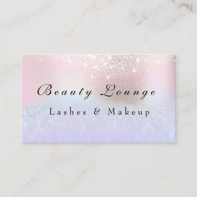 Lashes Extension Beruflich Makeup Terminkarte (Vorderseite)