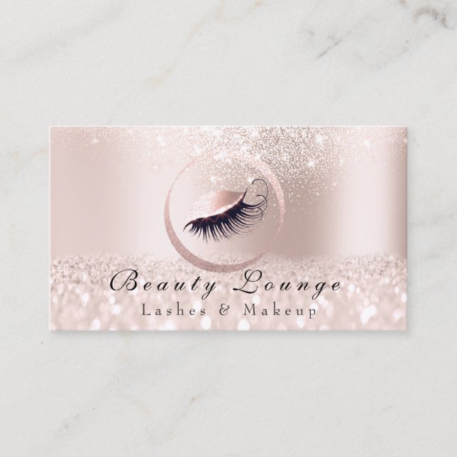 Lashes Extension Makeup Artist Eye Beruflich Terminkarte (Vorderseite)