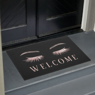 Lashes Eyelash Makeup Rose Fußmatte