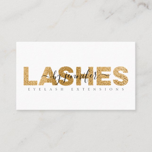 Lashes Eyelash Specialist Visitenkarte (Vorderseite)