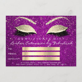 Lashes Gold Magenta Pink Makeup Zertifikat Geschen