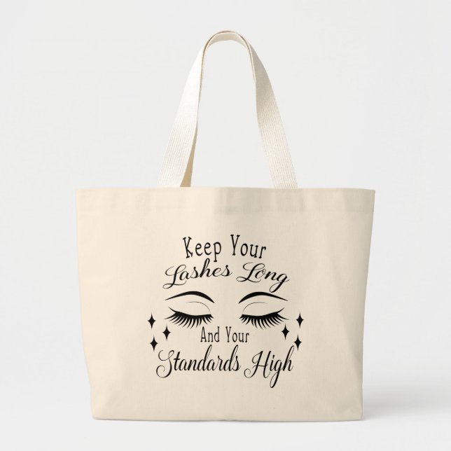 Lashes Jumbo Stoffbeutel (Vorne)