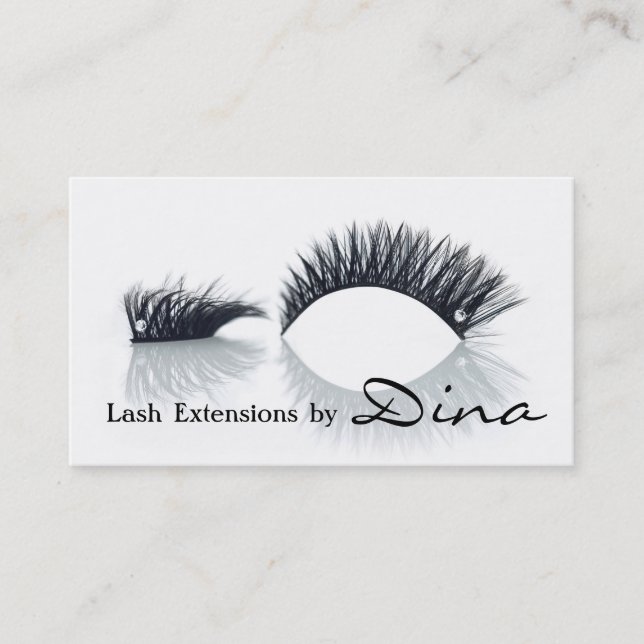 Lashes, Lash Extensions, Schönheitssalon, Kosmetol Visitenkarte (Vorderseite)