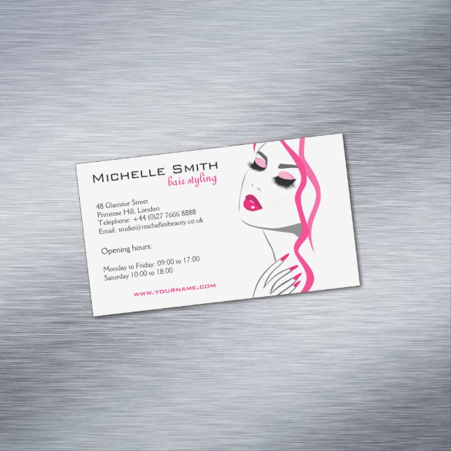 Lashes Magnetische Visitenkarte (Beispiel)